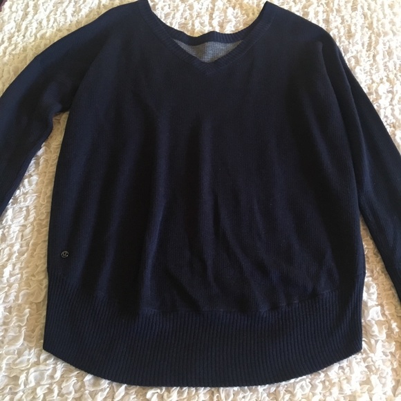 Lululemon Yin Me Pullover Sweater 6 blue - Picture 4 of 8